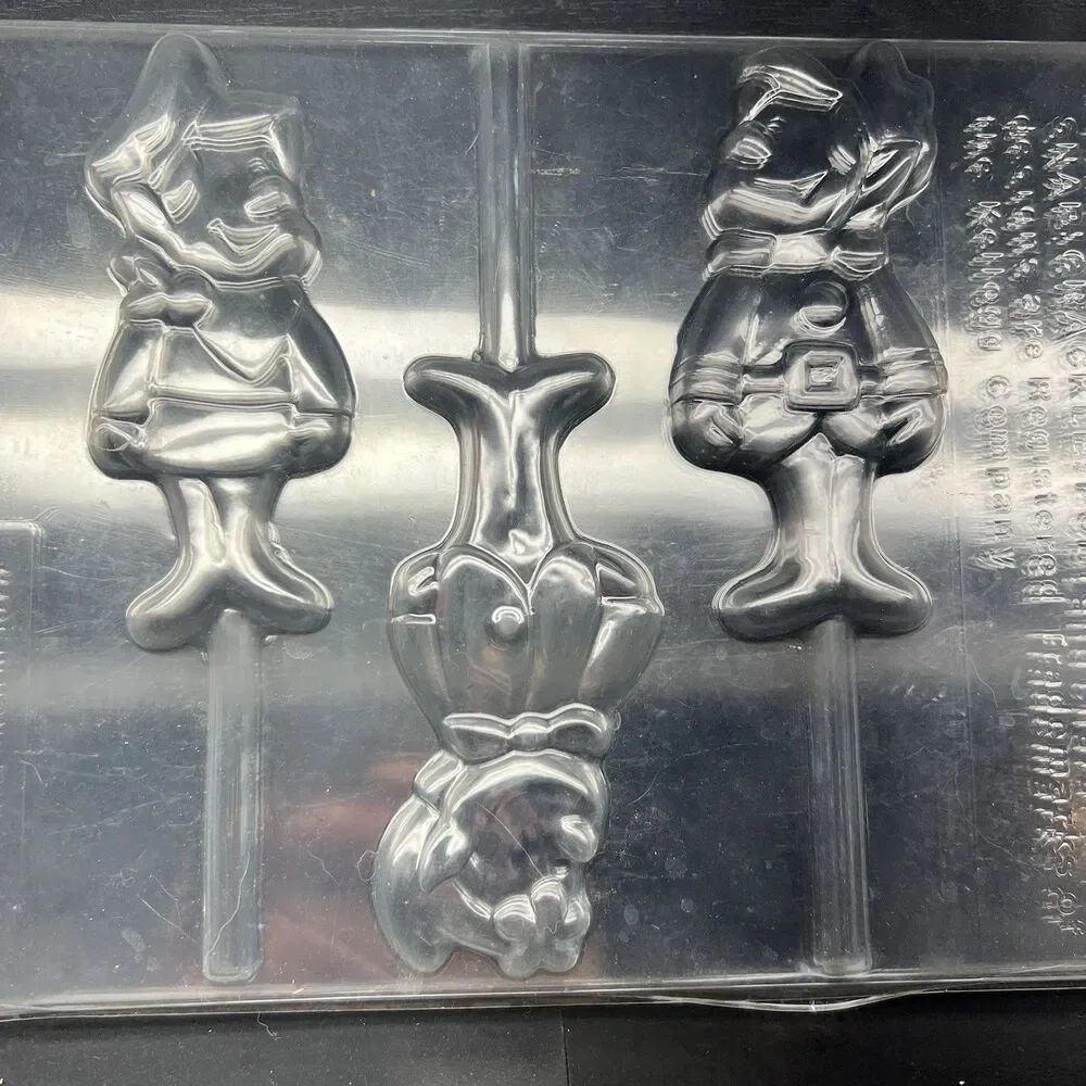 Vintage 1984 Kellogg Rice Krispies: Snap Crackle & Pop Candy Molds 3 Trays
